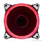 LED Illuminated Computer Cooler 120mm 12cm 4 + 3 Pin Cooling Fan Ultra Silent RGB RED Gaming